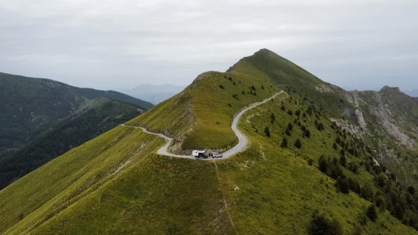 4x4 via del Sale vue du drone