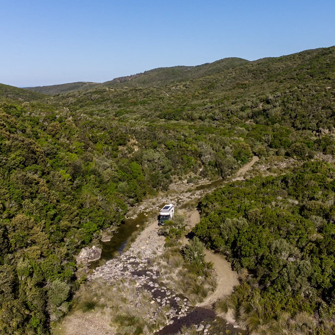 Sardaigne 4x4 – vue aérienne de la côte