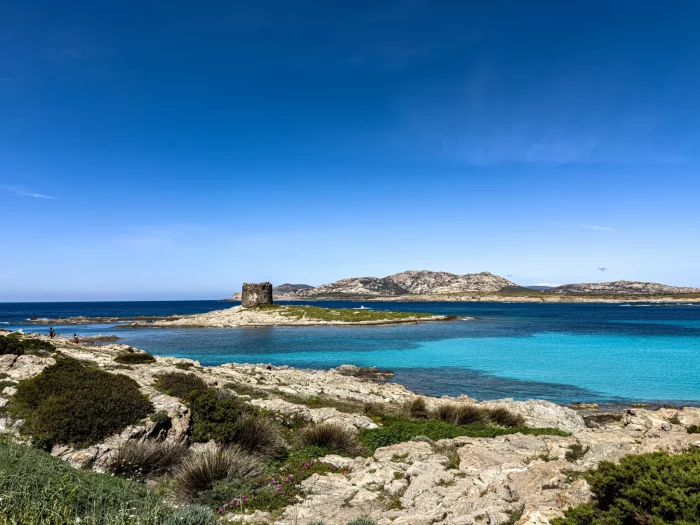 Mountain track on the Sardinia off road trails roadbook route