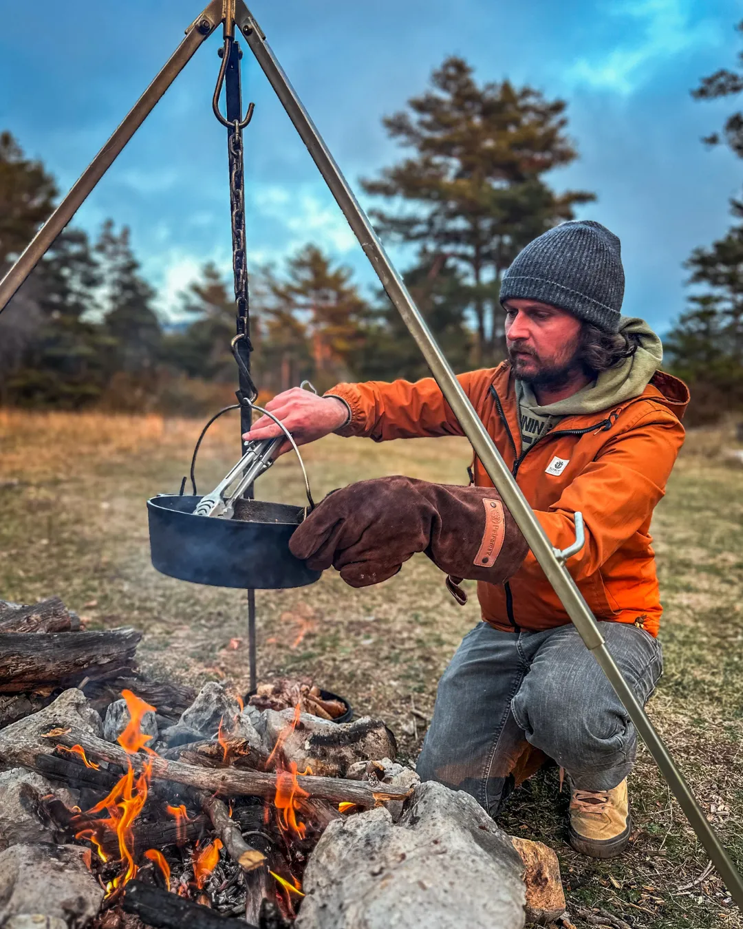 Camping in the wild
